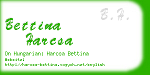 bettina harcsa business card